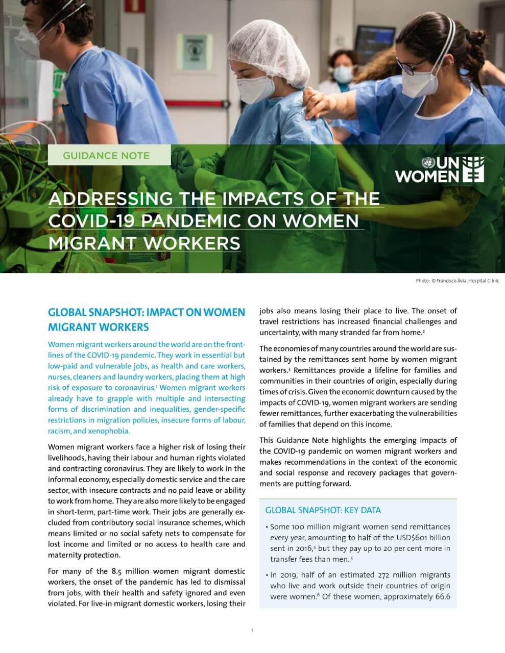 Impact of Covid 19 on women migrant workers